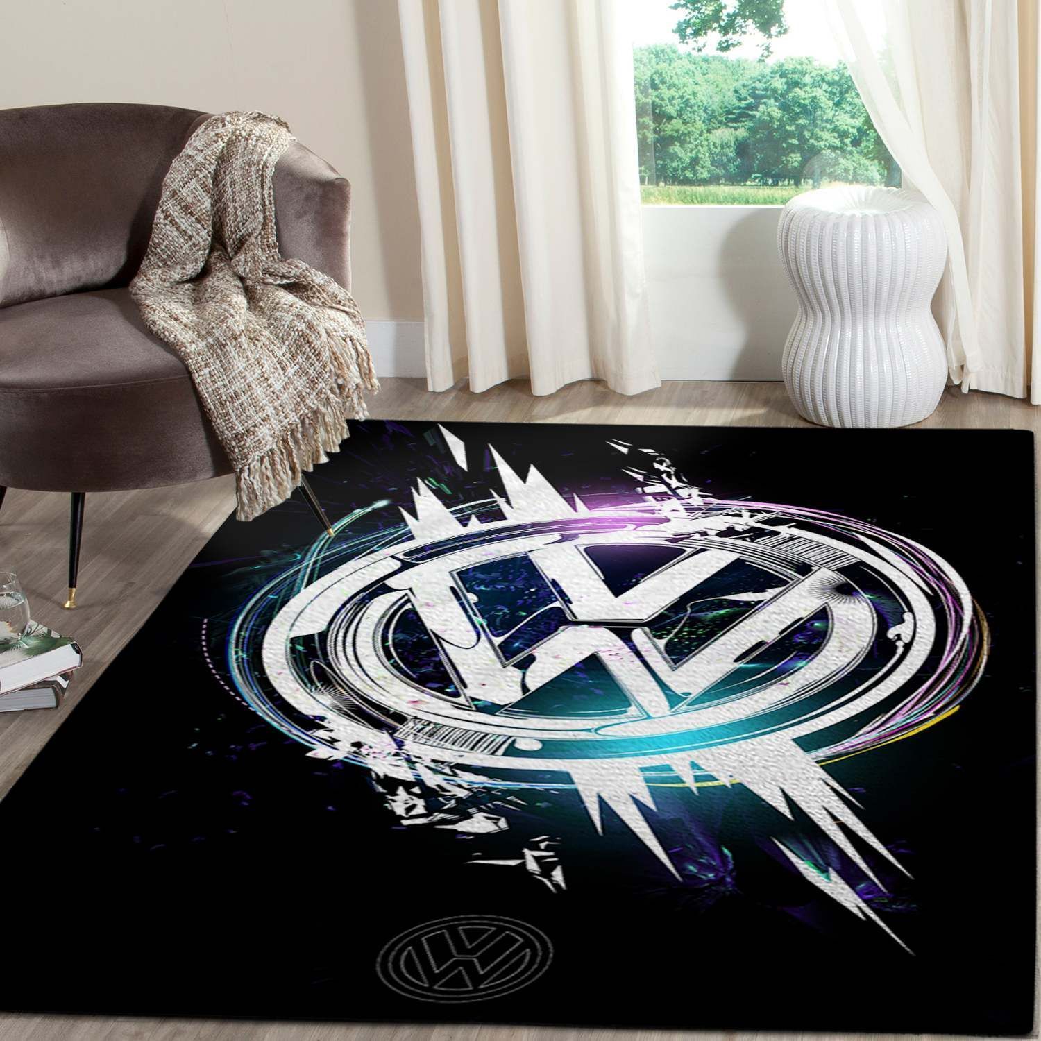 Volkswagen Logo Supercars Area Rugs Fn181250 | Home Decor Easily
