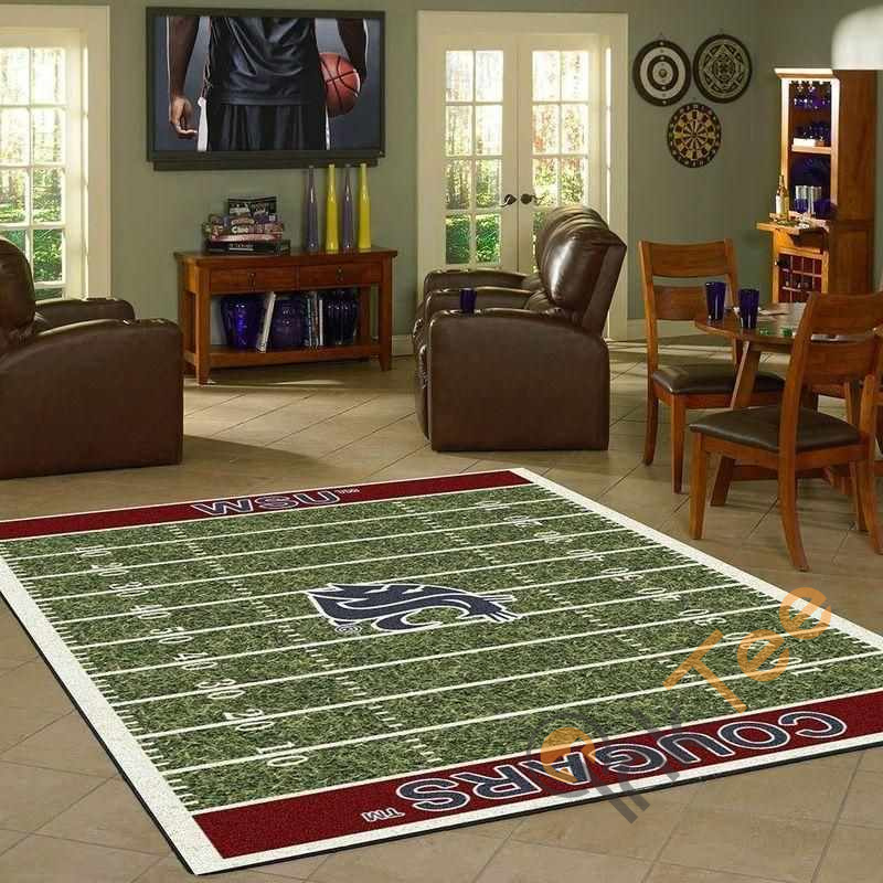Washington State Cougars Home Field Area Rug - Chussin | Home Decor Easily