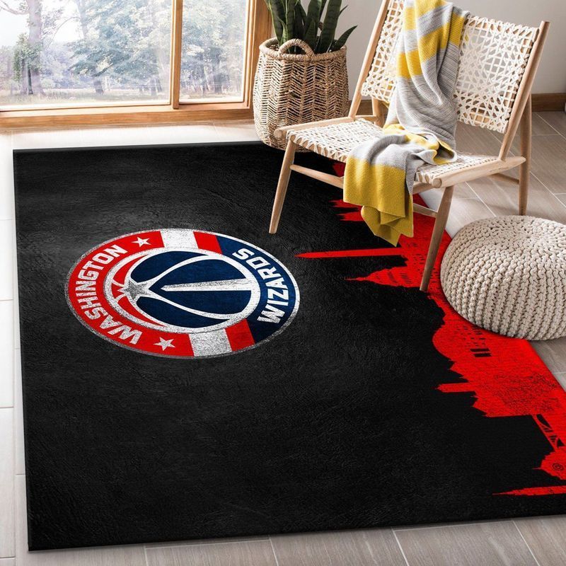 Washington Wizards Nba 1 Area Rug And Chussin | Home Decor Easily