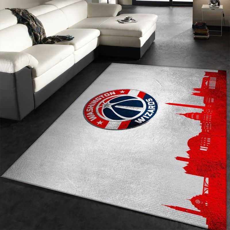 Washington Wizards Nba 2 Area Rug And  Chussin | Home Decor Easily