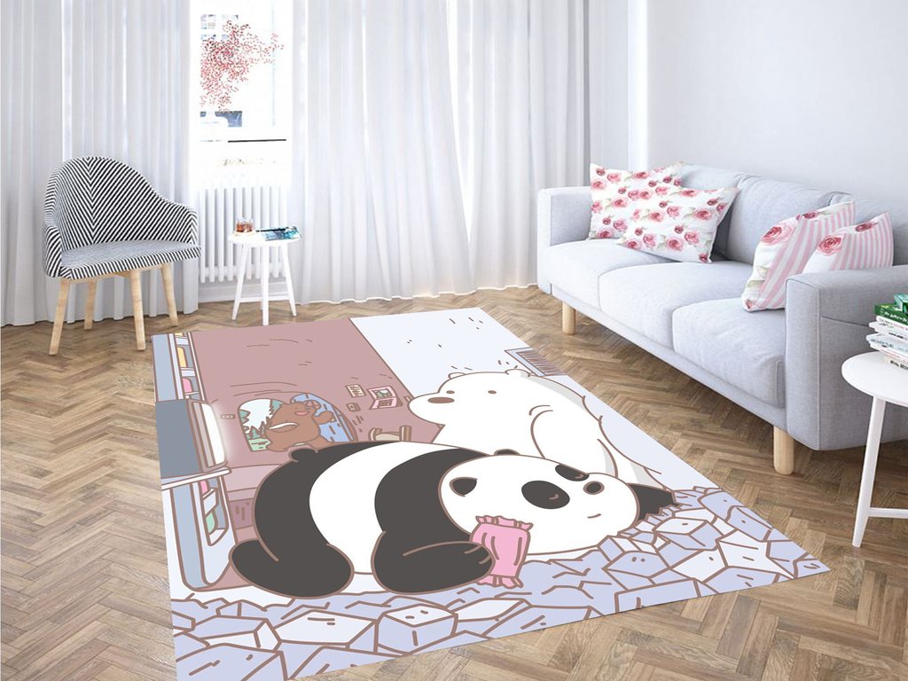 We Bare Bears Illustration Living Room Modern Carpet Rug -  Chussin | Home Decor Easily