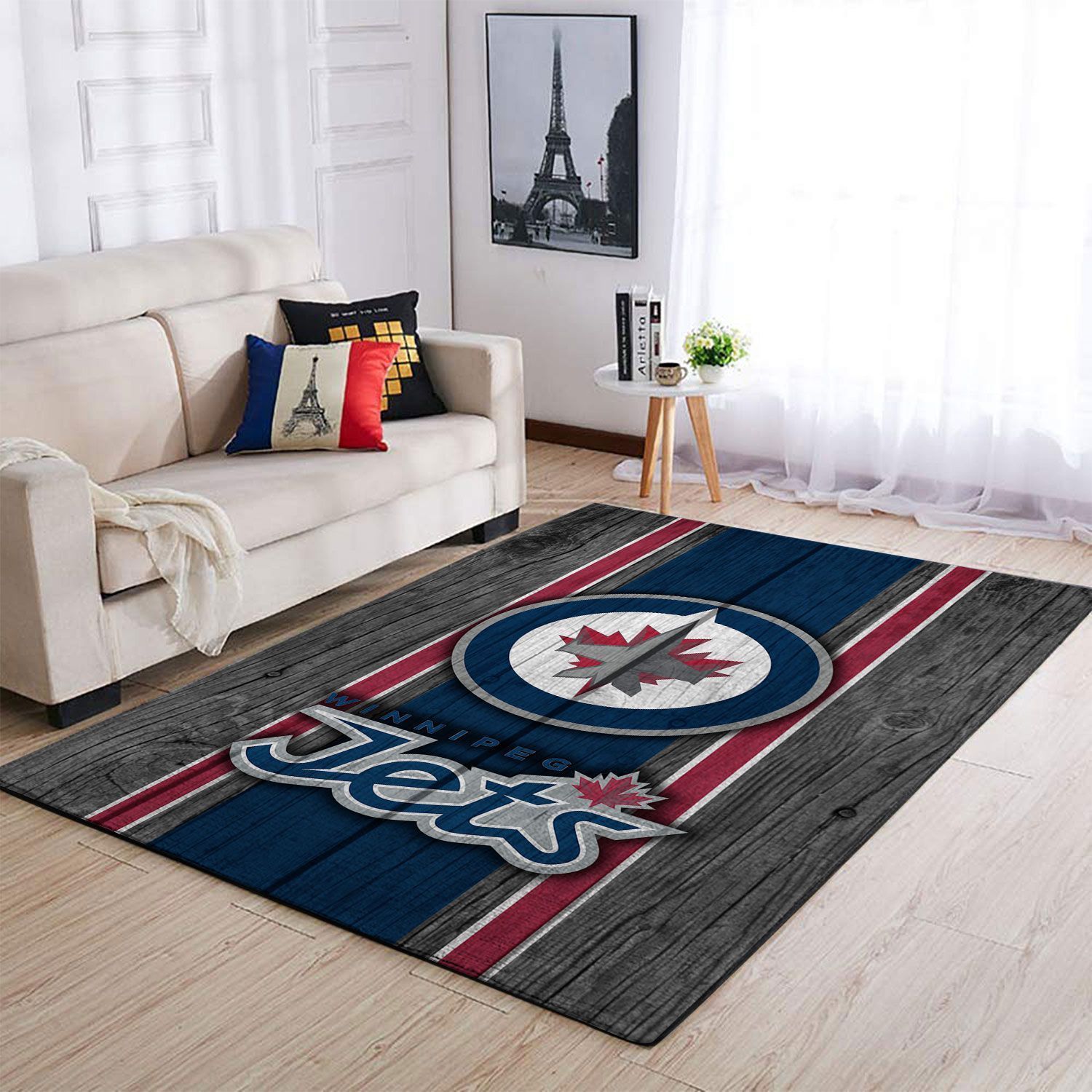Winnipeg Jets Nhl Area Rugs Team Logo Sports  Chussin | Home Decor Easily