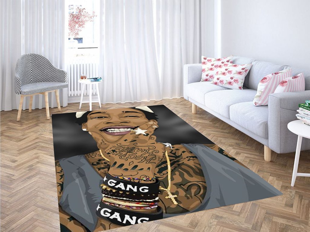 Wiz Khalifa Wallpaper Living Room Modern Carpet Rug -  Chussin | Home Decor Easily