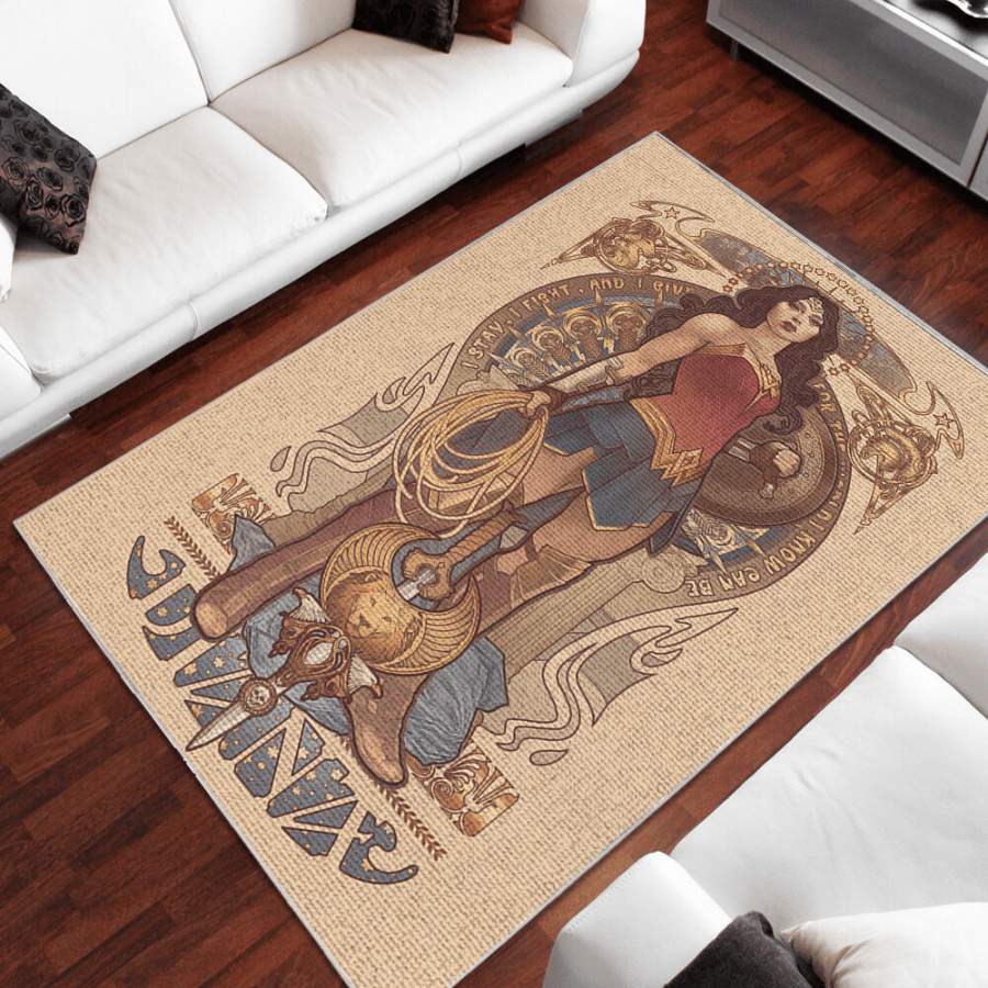 Wonder Woman Area Rug Bedroom  Chussin | Home Decor Easily