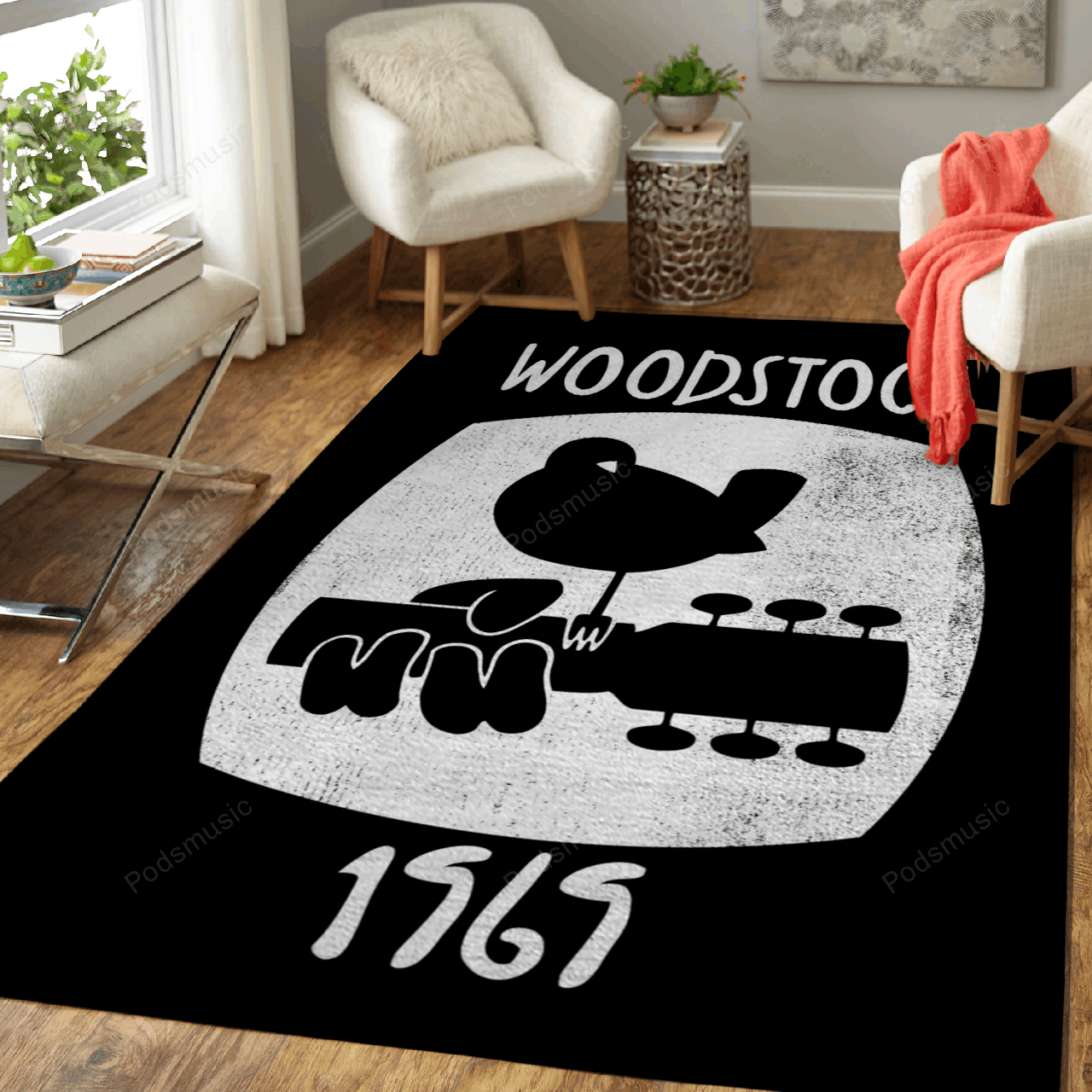 Woodstock 1969 Vintage Music Art For Fans Area  Chussin | Home Decor Easily
