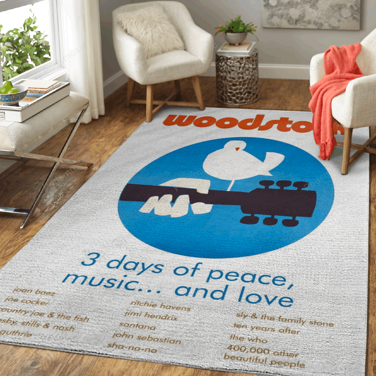 Woodstock Music Concert Music Art For Fans Area  Chussin | Home Decor Easily