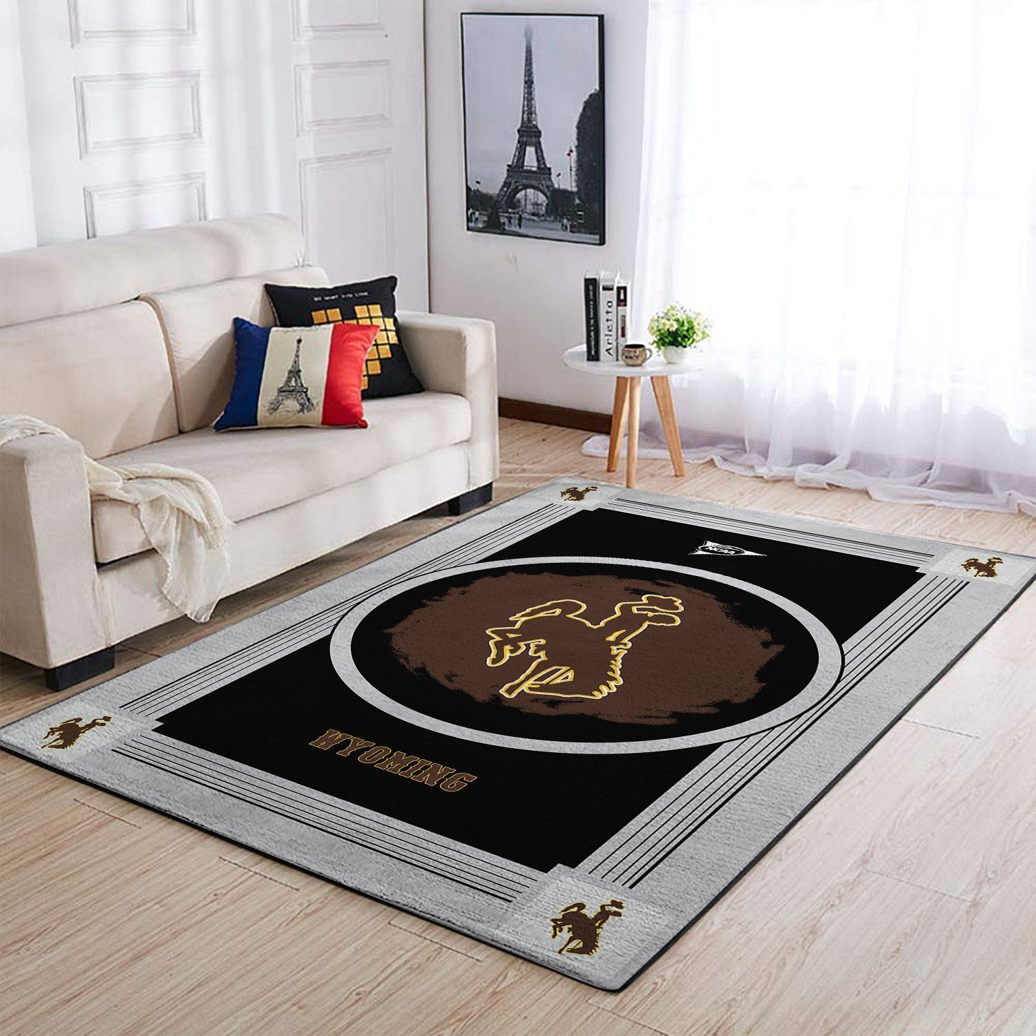 Wyoming Cowboys Ncaa Area Rugs Team Logo  Chussin | Home Decor Easily