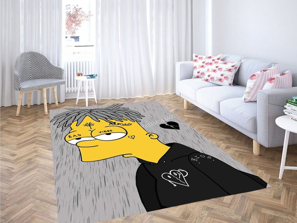 Xxtentacion Simpson Living Room Modern Carpet Rug - Chussin | Home Decor Easily