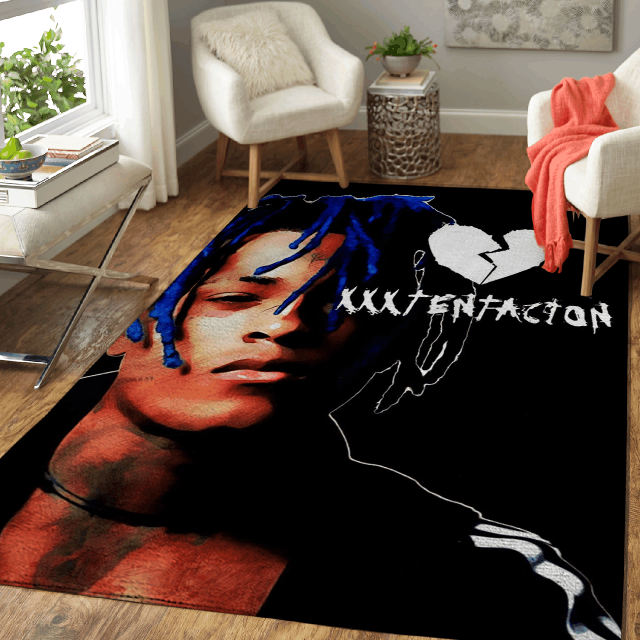 Xxxtentacion The Legend Rapper Hiphop Pop Art Area Rug Area  Chussin | Home Decor Easily