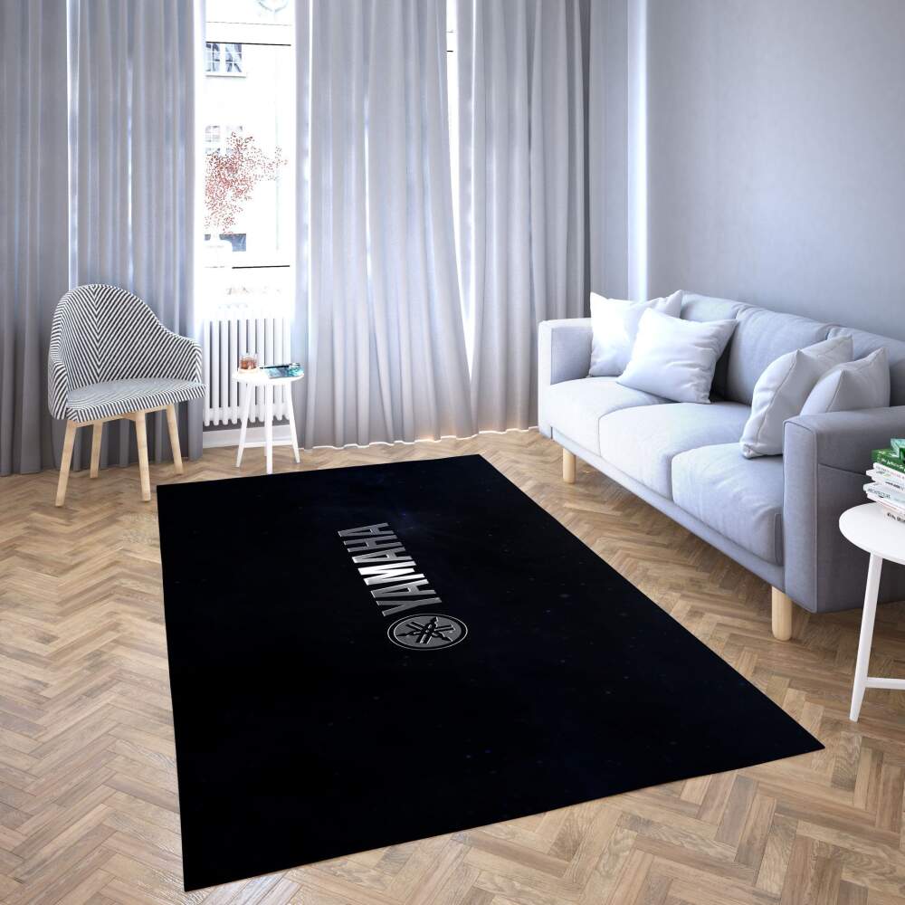 Yamaha Area Rug Dark Logo  Chussin | Home Decor Easily