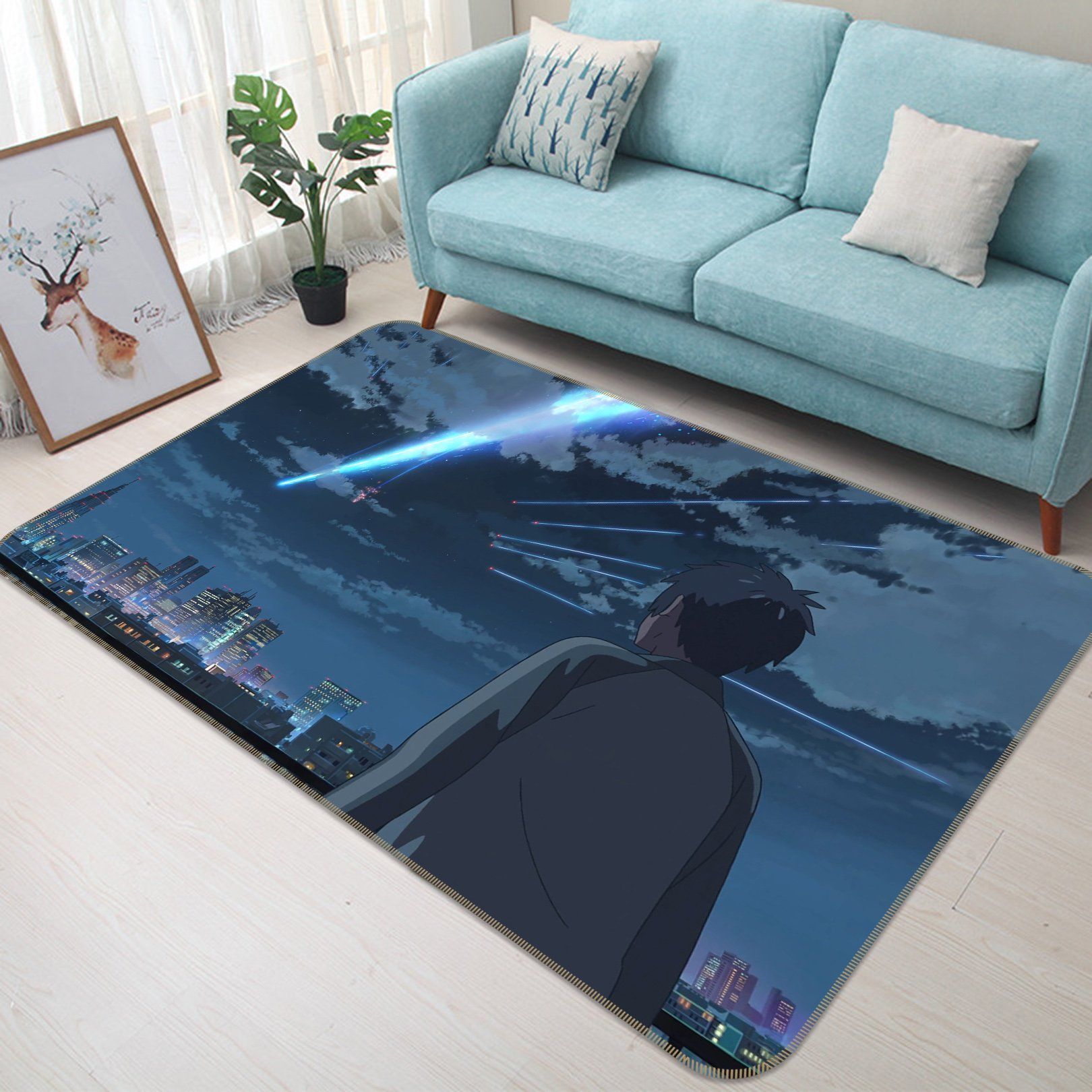 Your Name Anime 9 Area Rug  Chussin | Home Decor Easily
