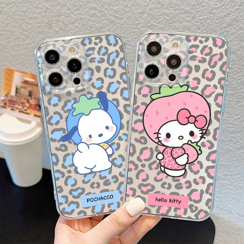 Leopard Print Sanrio Phone Case